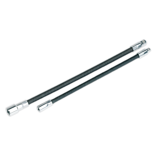 Premier AK7342 Flexible Extension Adaptor Set 1/4"Sq x 254mm & 3/8"Sq x 305mm 2pc