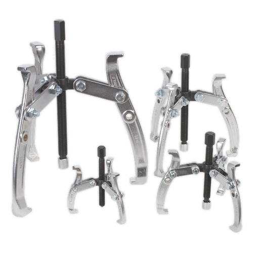 Sealey AK79 Reversible Triple Leg Puller Set 4pc