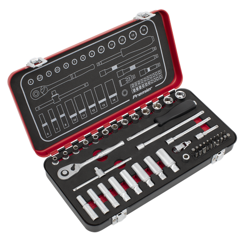Premier Platinum AK7920 Socket Set 1/4"Sq Drive 49pc