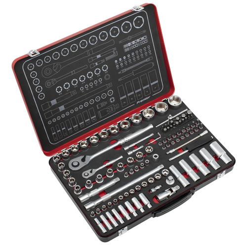 Premier Platinum AK7926 Socket Set 1/4" & 1/2"Sq Drive 108pc
