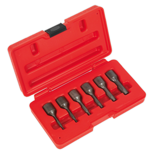 Sealey AK8185 Screw Extractor Set 3/8"Sq Drive 6pc