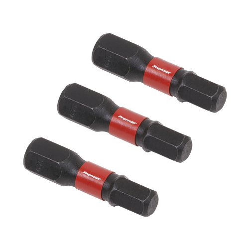 Premier AK8213 Hex Impact Power Tool Bits 5 x 25mm 3pc