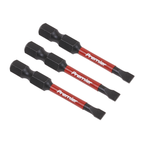 Premier AK8226 Slotted Impact Power Tool Bits 4.5 x 50mm 3pc