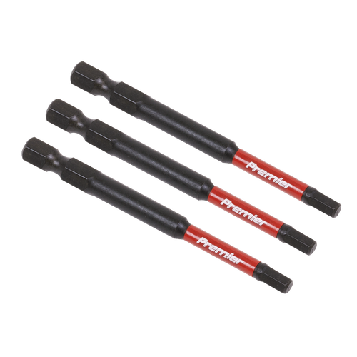Premier AK8262 Hex Impact Power Tool Bits 4 x 75mm 3pc