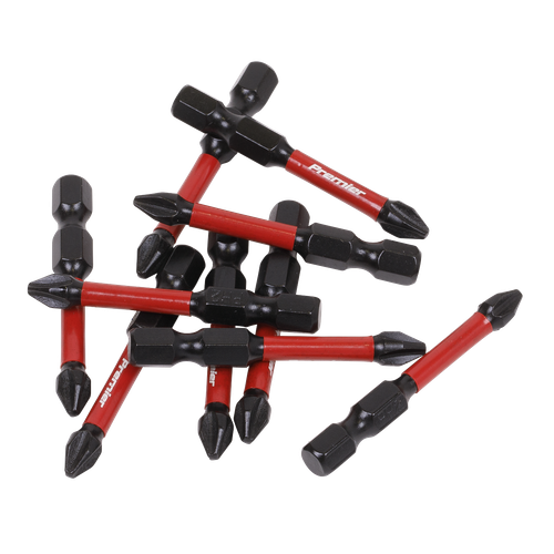 Premier AK8274 Phillips Impact Power Tool Bits #2 x 50mm 10pc
