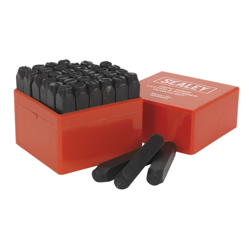 Sealey AK8298 Letter & Number Punch Set 10mm 36pc