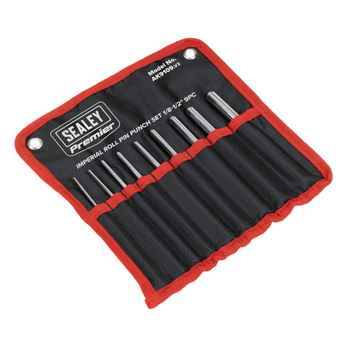 Premier AK9109 Roll Pin Punch Set Imperial 1/8-1/2" 9pc