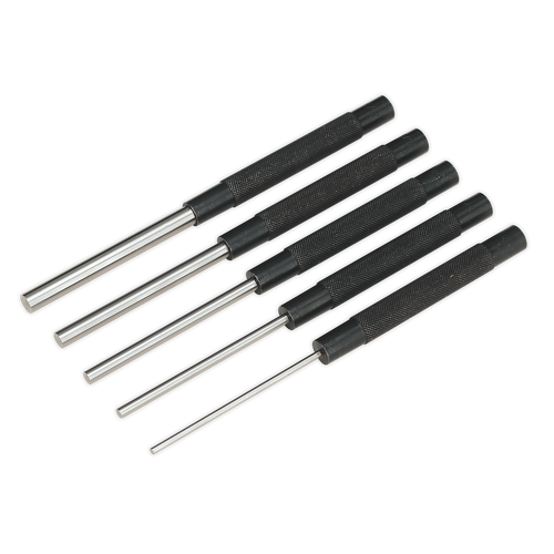 Sealey AK9124 Imperial Parallel Long Pattern Pin Punch Set 5pc