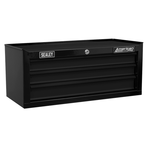 American Pro AP22309BK Mid-Box Tool Chest 3 Drawer - Black