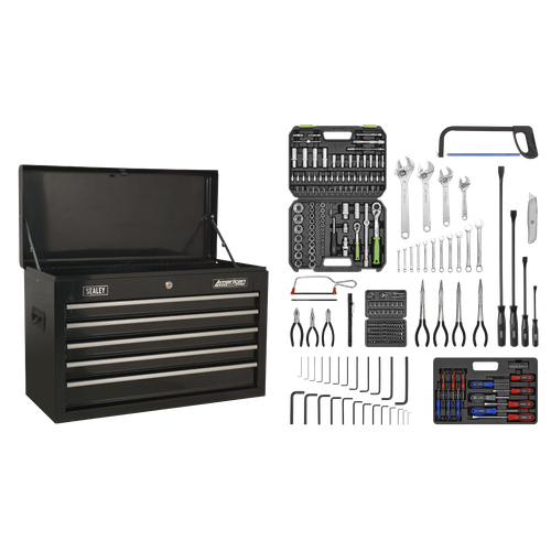 American Pro AP225BCOMBO Topchest 5 Drawer with 272pc Tool Kit - Black