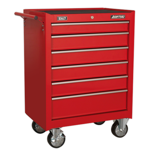 American Pro AP226 Rollcab 6 Drawer - Red