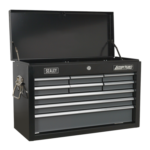 American Pro AP2509B Topchest 9 Drawer - Black/Grey