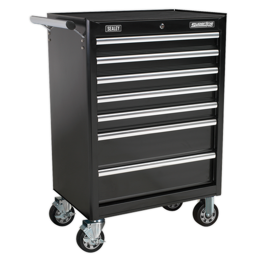 Superline Pro AP33479B Rollcab 7 Drawer - Black