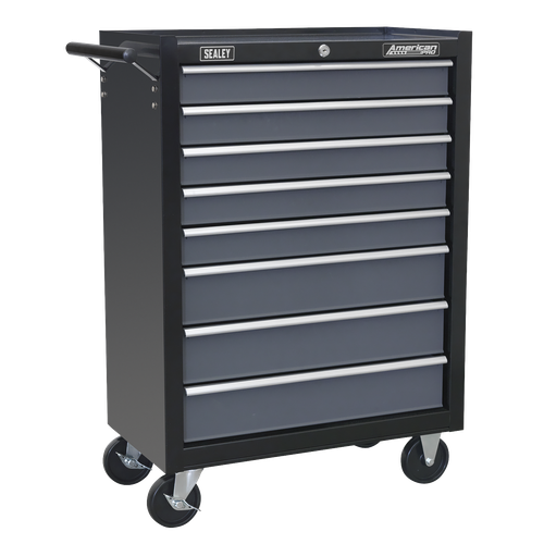 American Pro AP3508TB Rollcab 8 Drawer - Black/Grey