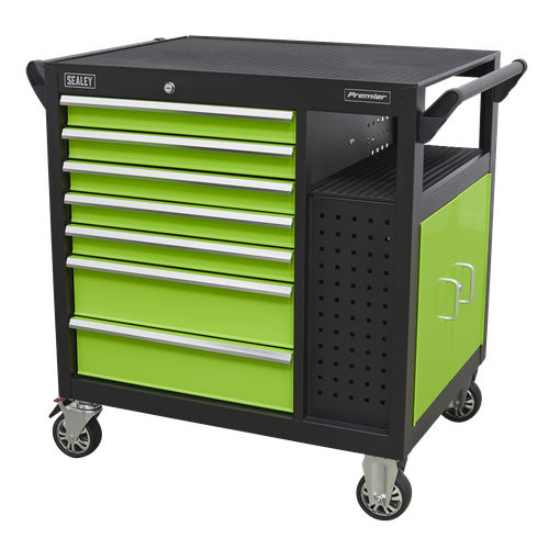 Premier AP36MWS Mobile Workstation with 7 Drawers & Cupboard 920mm