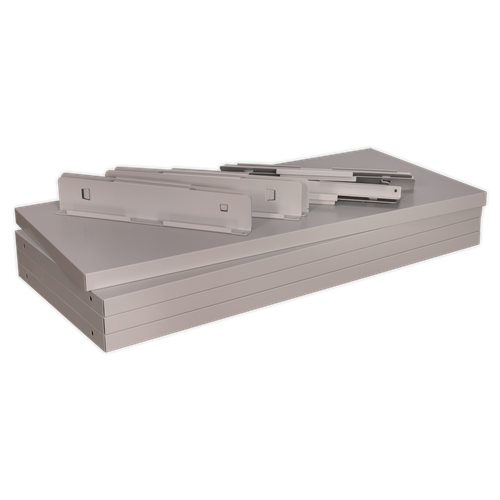 Premier Industrial APICS4 Shelf for Industrial Cabinets - Pack of 4