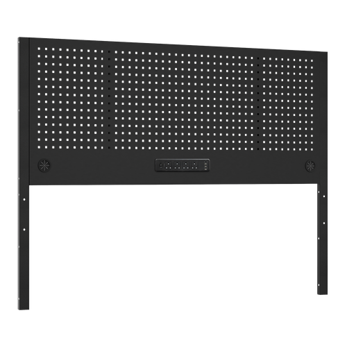 Superline Pro APMWB72PB Modular Pegboard Back Panel with Power Bar 1800mm