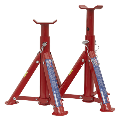 Sealey AS2000F Folding Type Axle Stands (Pair) 2 Tonne Capacity per Stand