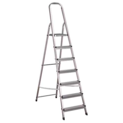 Sealey ASL7 Step Ladder 7-Tread Aluminium - EN 131