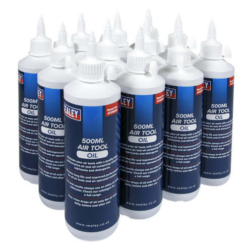 Sealey ATO/500 Air Tool Oil 500ml - Pack of 12