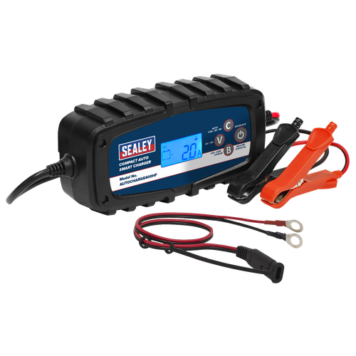 Sealey AUTOCHARGE400HF 6/12V Compact Auto Smart Charger & Maintainer 4A