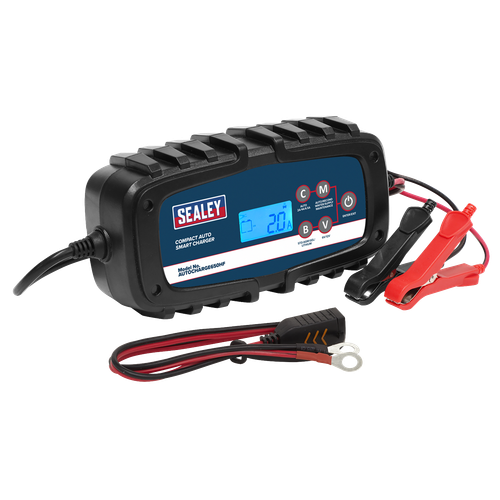 Sealey AUTOCHARGE650HF 6/12V Compact Auto Smart Charger & Maintainer 6.5A