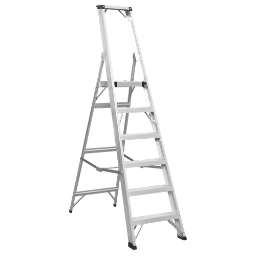 Sealey AXL6 Industrial Step Ladder 6-Tread Aluminium - EN 131