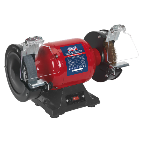 Sealey BG150XW/99 150mm Heavy-Duty Bench Grinder with Wire Wheel 450W/230V