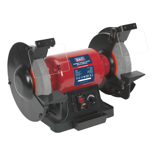 Sealey BG200WVS 200mm Bench Grinder with Variable Speed 550W/230V