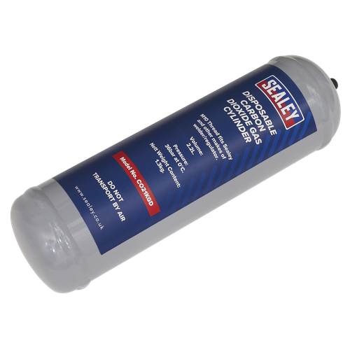 Sealey CO21KGD Disposable Carbon Dioxide Gas Cylinder 1.3kg