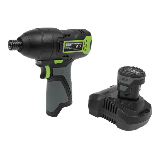 Sealey CP108VCID SV10.8 Series 1/4"Hex Drive Cordless Impact Driver Kit 10.8V 2Ah