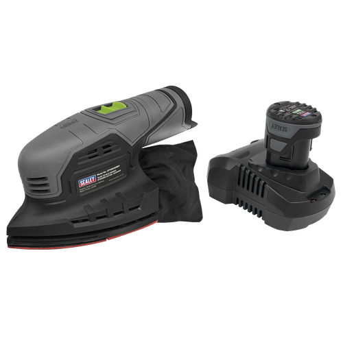 Sealey CP108VDS SV10.8 Series 150mm Cordless Detail Sander Kit 10.8V 2Ah