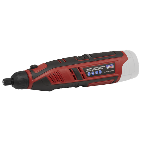 Sealey CP1207 SV12 Series Cordless Multipurpose Rotary Tool & Engraver Kit 12V 49pc - Body Only