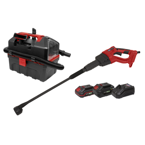 Sealey CP20VCOMBO11 2 x SV20 Series Cordless Power Tool Car Cleaning Kit 20V - 2 Batteries