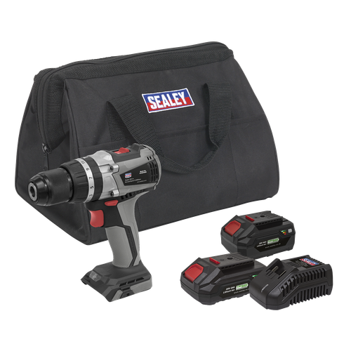 Premier CP20VDDXKIT SV20 Series 13mm Brushless Cordless Combi Drill Kit 20V - 2 Batteries