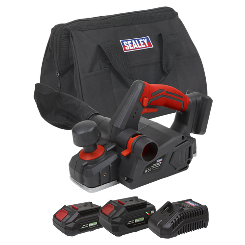 Sealey CP20VEPKIT SV20 Series Cordless Planer Kit 20V - 2 Batteries