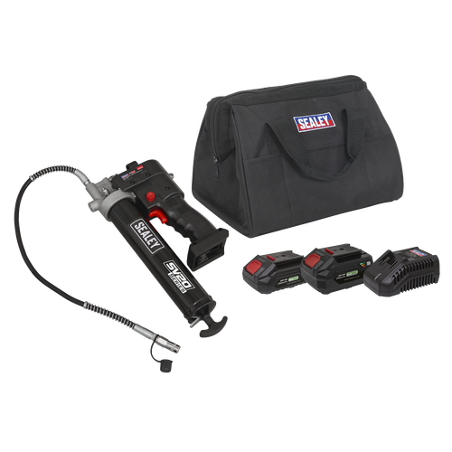 Sealey CP20VGRGKIT SV20 Series Cordless Grease Gun 20V - 2 Batteries