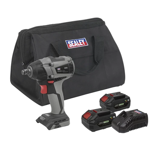 Premier CP20VIWXKIT SV20 Series 1/2"Sq Drive Brushless Cordless Impact Wrench Kit 20V 4Ah - 2 Batteries