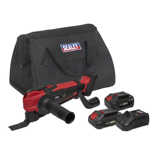 Sealey CP20VMTKIT SV20 Series Cordless Oscillating Multi-Tool Kit 20V - 2 Batteries