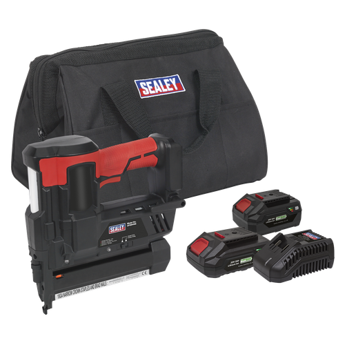 Sealey CP20VNGKIT SV20 Series Cordless Nail/Staple Gun Kit 18G 20V - 2 Batteries