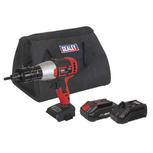 Sealey CP20VNRKIT1 SV20 Series Brushless Cordless Nut Riveter 20V 2Ah
