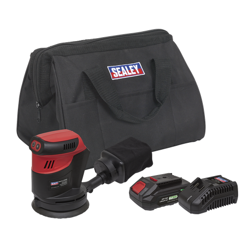 Sealey CP20VOSKIT1 SV20 Series 125mm Cordless Orbital Palm Sander 20V 2Ah