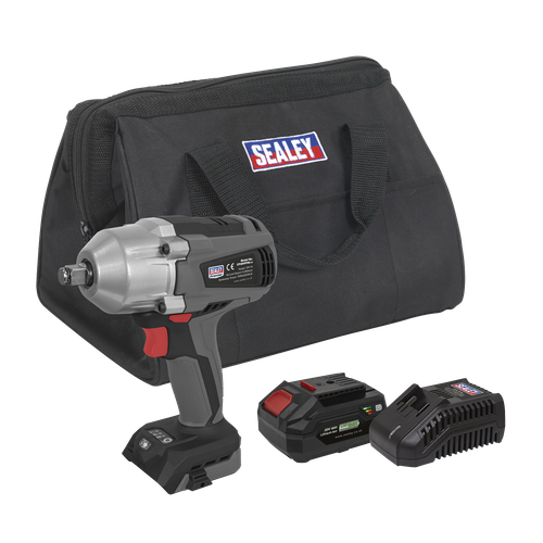 Premier CP20VPIWKIT1 SV20 Series 1/2"Sq Drive Brushless Cordless Impact Wrench Kit 20V 4Ah