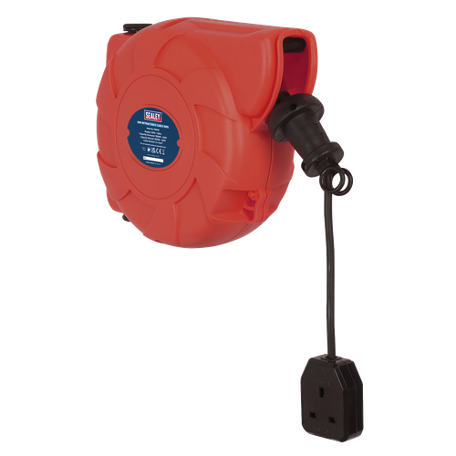 Sealey CRM101 10m Retractable Cable Reel System 1 x 230V