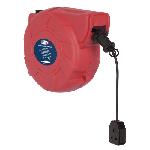 Sealey CRM151 15m Retractable Cable Reel System 1 x 230V