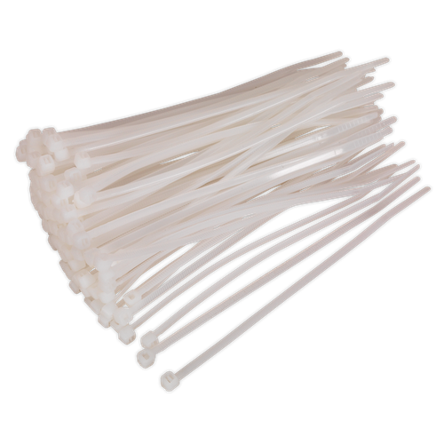 Sealey CT15036P100W Cable Tie 150 x 3.6mm, White - Pack of 100