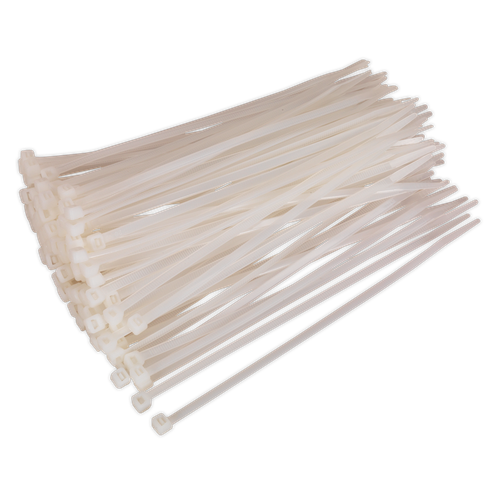 Sealey CT20048P100W Cable Tie 200 x 4.8mm, White - Pack of 100