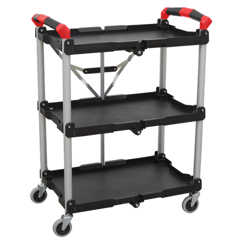 Sealey CX314 Folding Workshop Trolley 3-Level