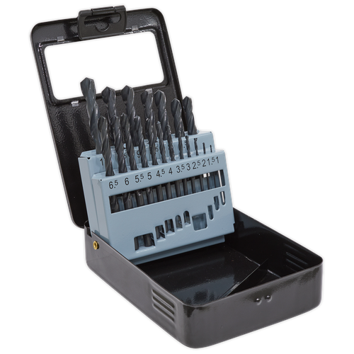 Sealey DBS19RF HSS Roll Forged Drill Bit Set 19pc