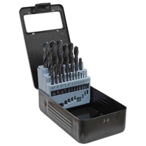 Sealey DBS25RF HSS Roll Forged Drill Bit Set 25pc